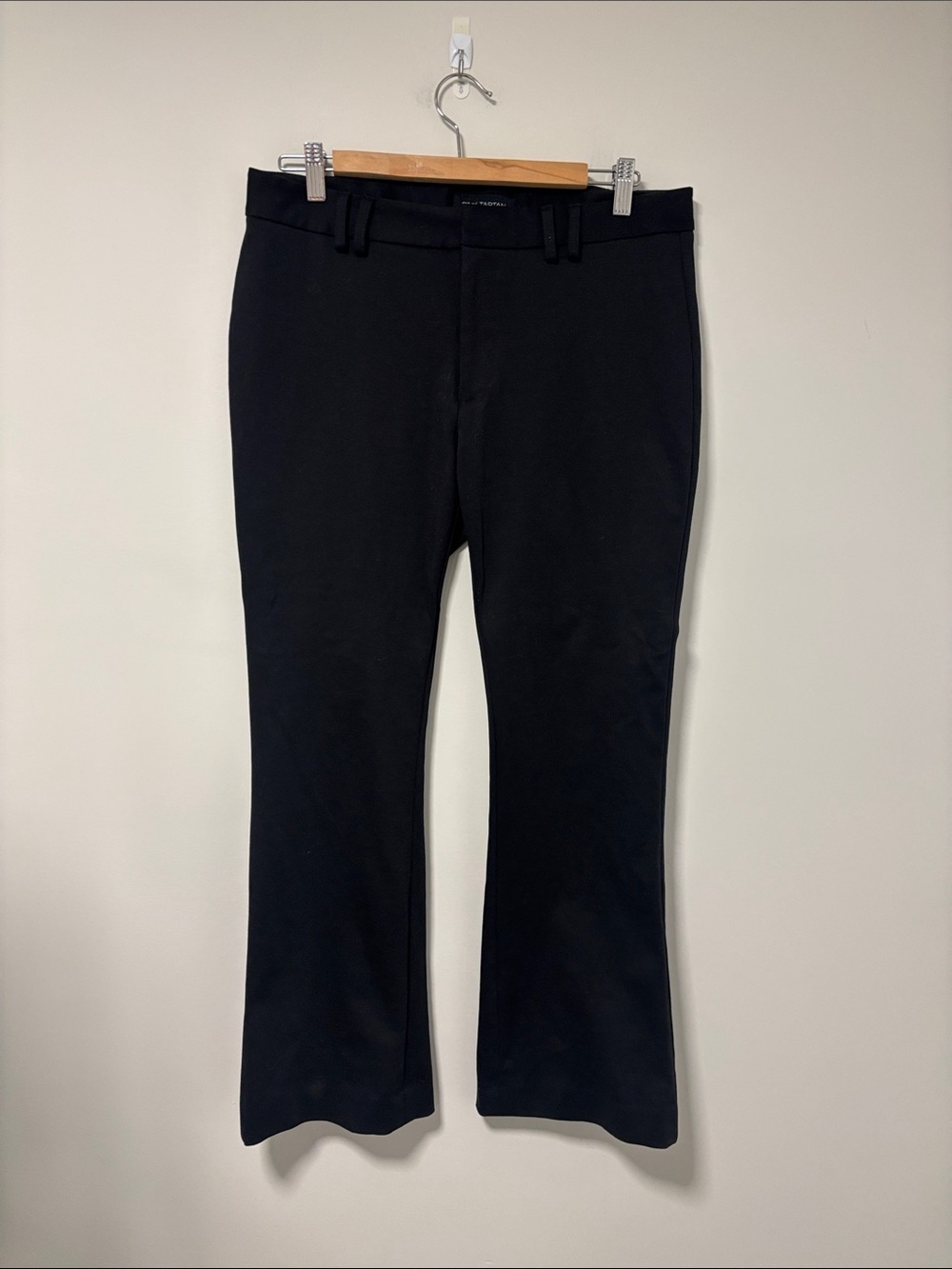 Pink Tartan Black Flare Dress Pants